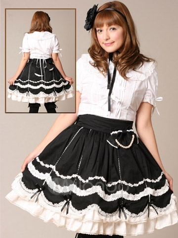 [Imagine: White-Lolita-Blouse-And-Black-Lolita-Skirt-7753-1.jpg]