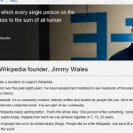 Jimmy Wales: Dati un leu pentru... Wikipedia