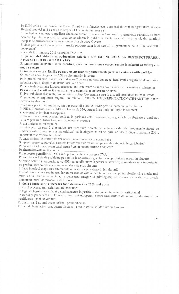 Intalnire Presedinte-Sindicate Palatul Cotroceni 09.05.10 pag.4
