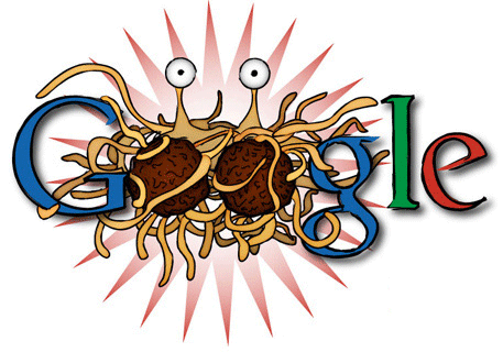 fake spaghetti monster-google-doodle
