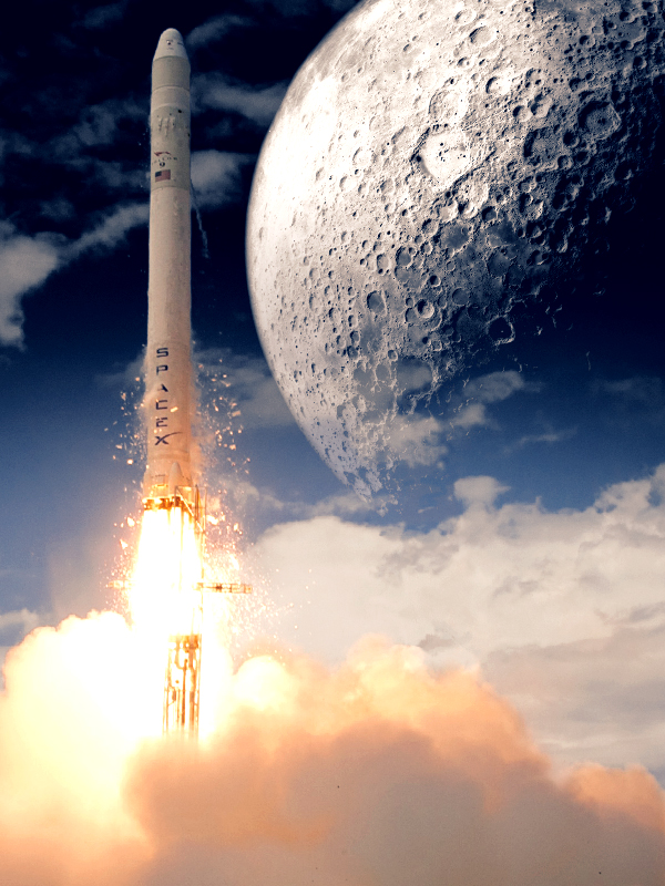 lansare spacex luna