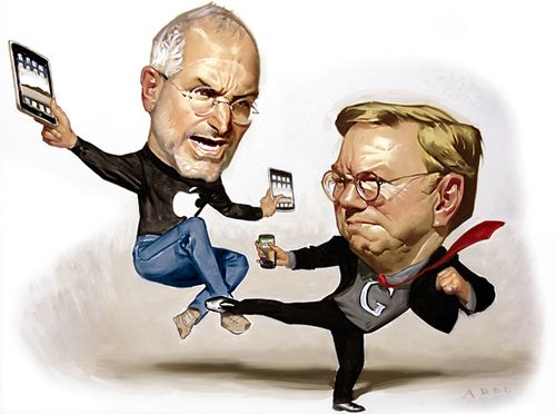 steve jobs-eric schmidt-razboi-apple-google